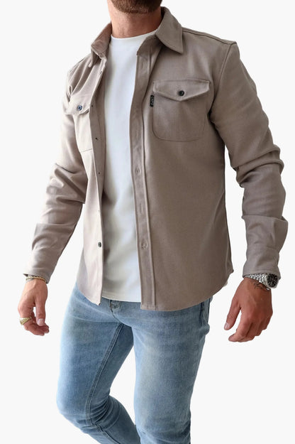 Herren Overshirt Jacke – Modernes Freizeit Hemdjacke für Alltag und Büro