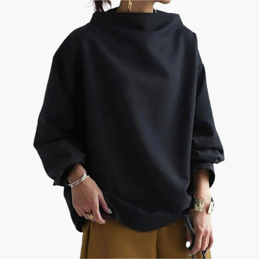 Damen Oversize Pullover mit Langarm – Moderner Casual Stil für Alltag und Büro