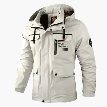 Herren Winter Outdoorjacke – Winddichte & Wasserdichte Freizeitjacke mit Kapuze, Funktion & Stil für kalte Tage