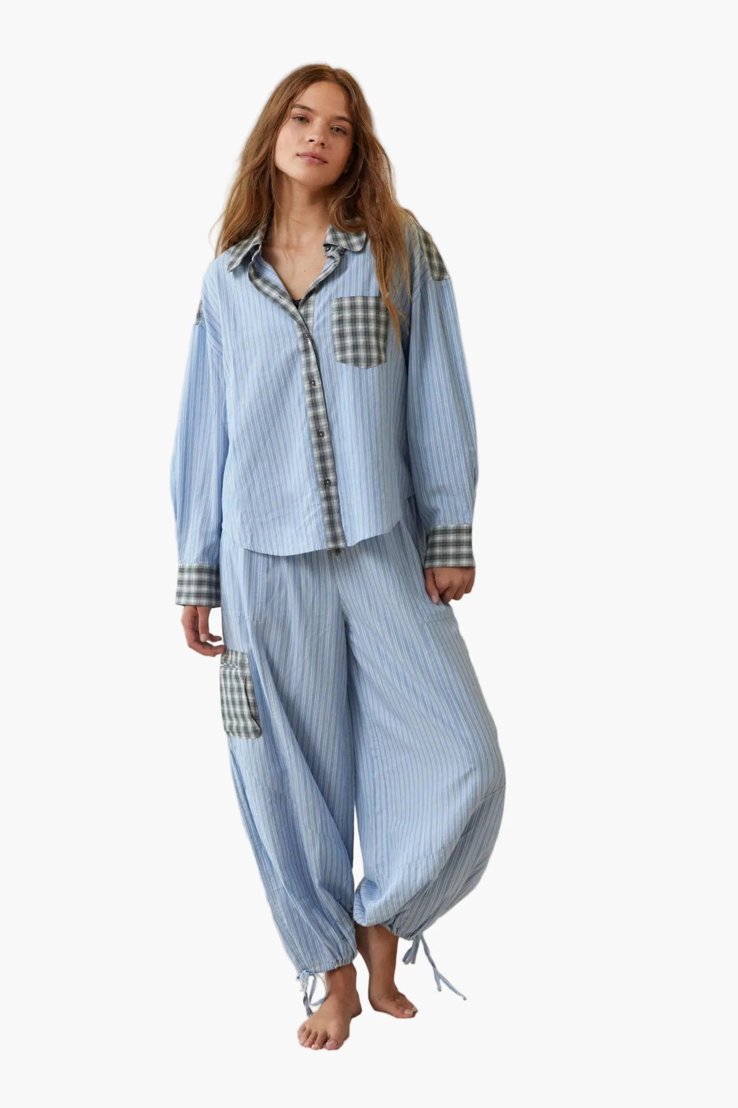 Damen Pyjama Set Zweiteilig – Lockerer Stil für gemütliche Nächte und entspanntes Loungen