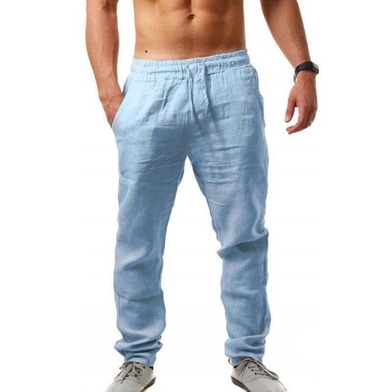 Jeffrey – Atmungsaktive Herren Leinen Freizeithose