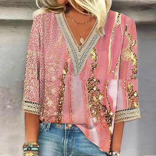 Brenda – Bedrucktes ärmelloses Damen-T-Shirt