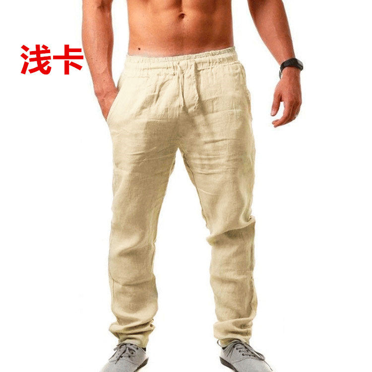 Jeffrey – Atmungsaktive Herren Leinen Freizeithose