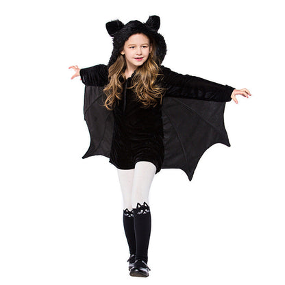 Kinder Halloween Fledermaus Kostüm Unisex – Perfekt für Halloween-Partys & Verkleidung