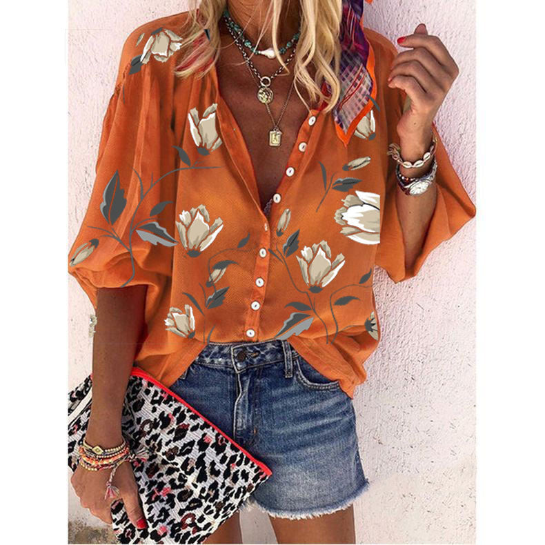 Phoebe – Bluse mit Blumenmuster