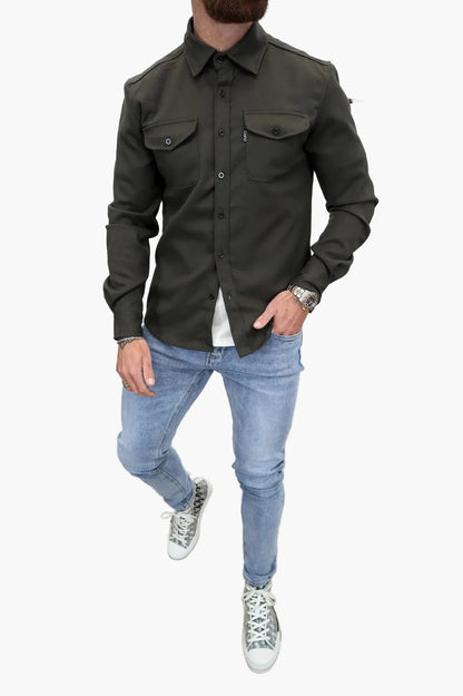 Herren Overshirt Jacke – Modernes Freizeit Hemdjacke für Alltag und Büro