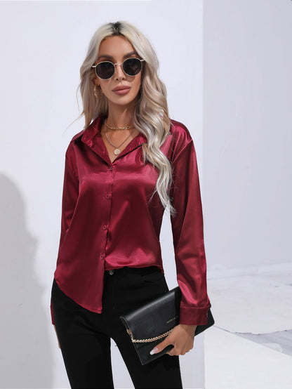 Hayley – Satinbluse für Damen