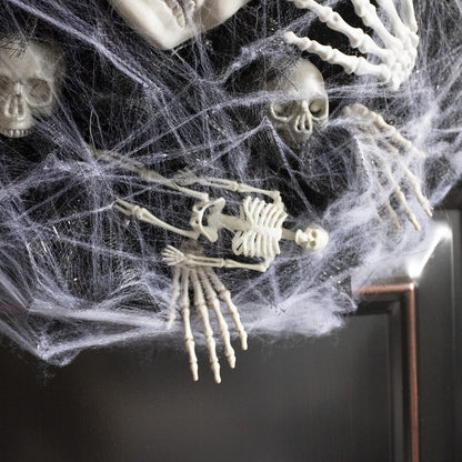 Halloween Türkranz Skelett Deko – Gruselige Türdekoration für Halloween-Partys & Spukhaus