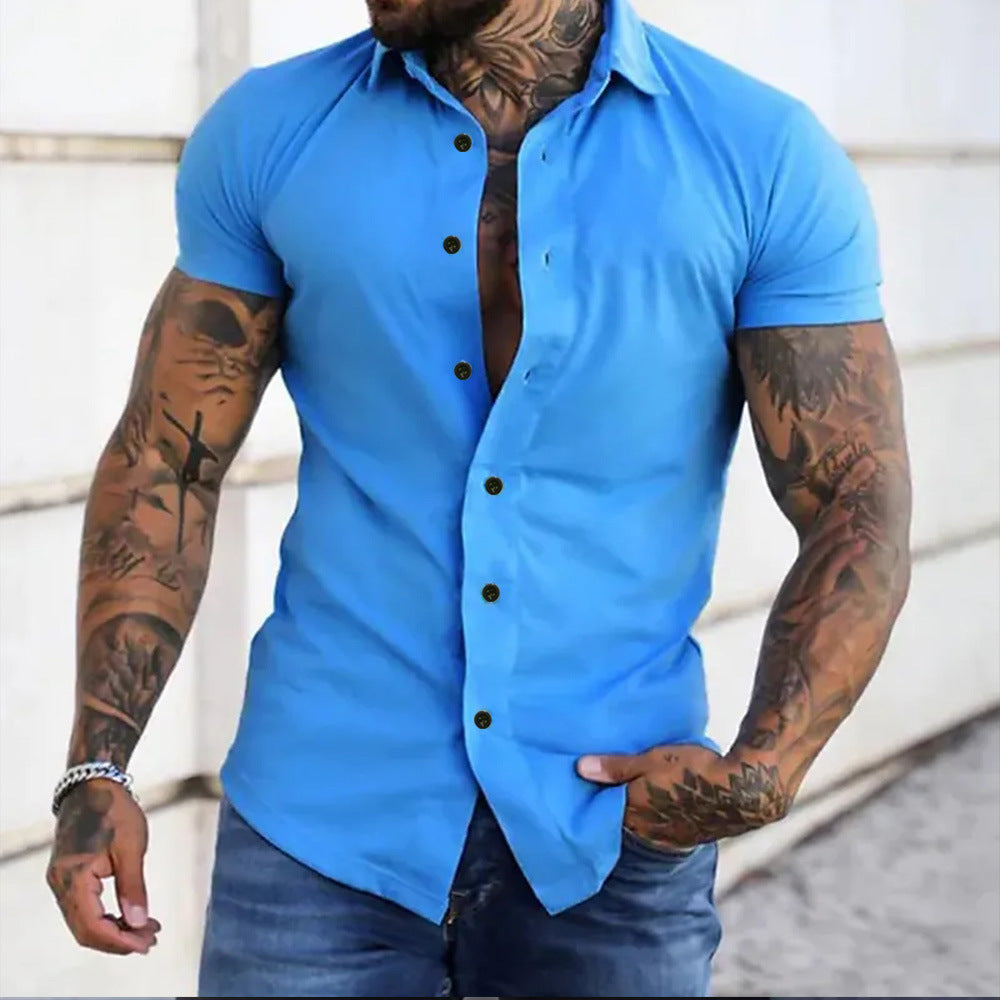 Sydney – Schlanke Herren Strickjacke mit Kurzarm