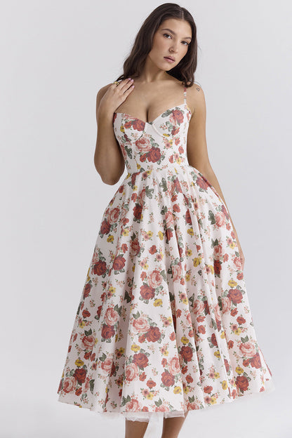 Georgina – Figurbetontes Korsettkleid mit Stahlring und Schwingrock