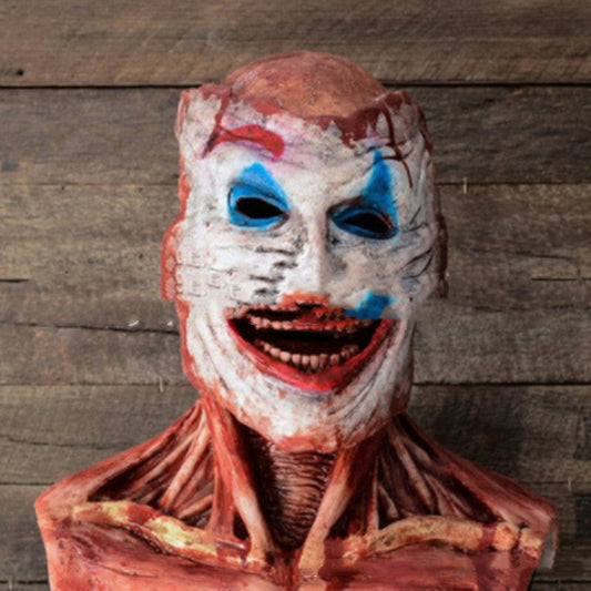 Halloween Horrormaske für Erwachsene – Gruselige Clown-Dekoration für Party & Kostüm