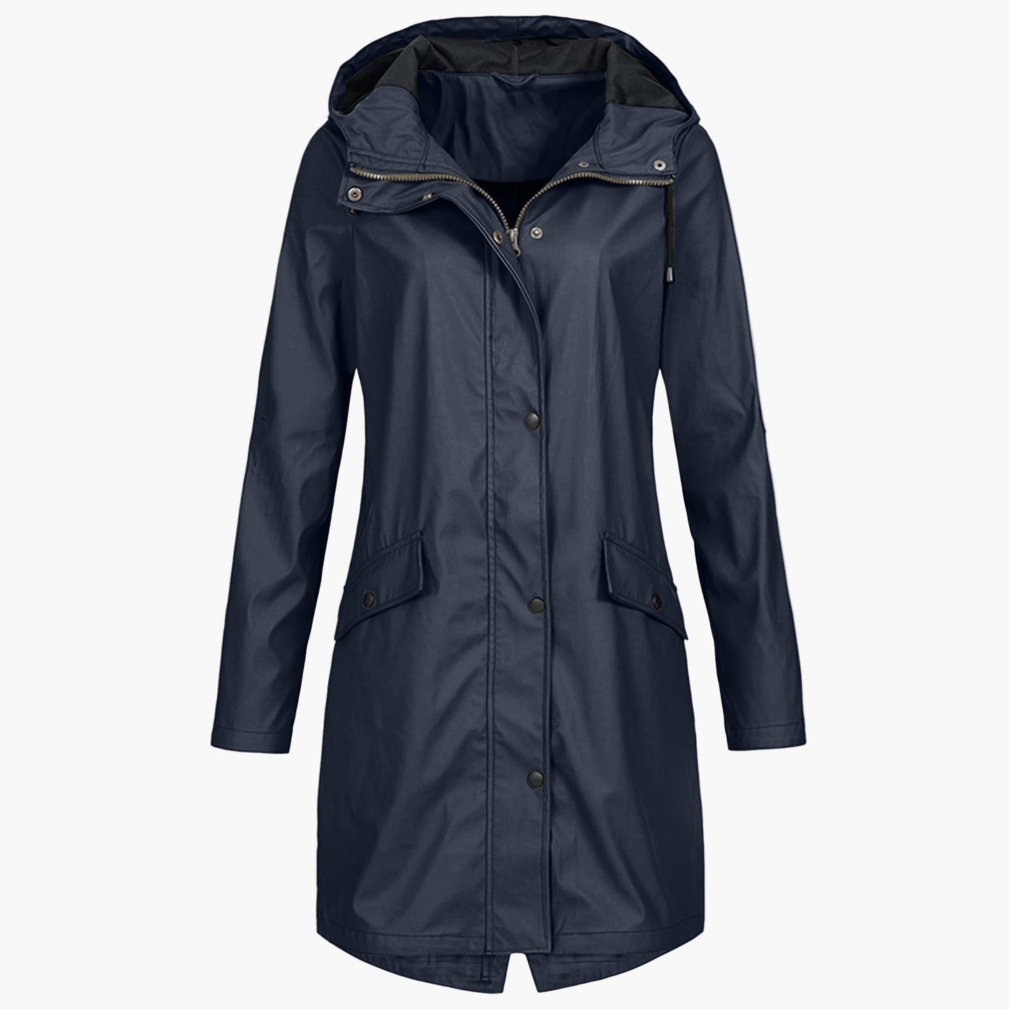 Damen Regenmantel Winddicht Wasserdicht – Modischer Outdoor Parka für Alltag und Freizeit