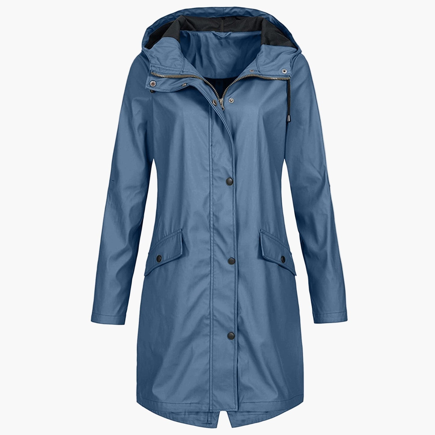 Damen Regenmantel Winddicht Wasserdicht – Modischer Outdoor Parka für Alltag und Freizeit