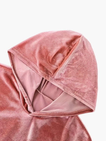 Damen Freizeit Hausanzug mit Kapuze – Bequemer Lounge- und Jogginganzug für Herbst und Winter