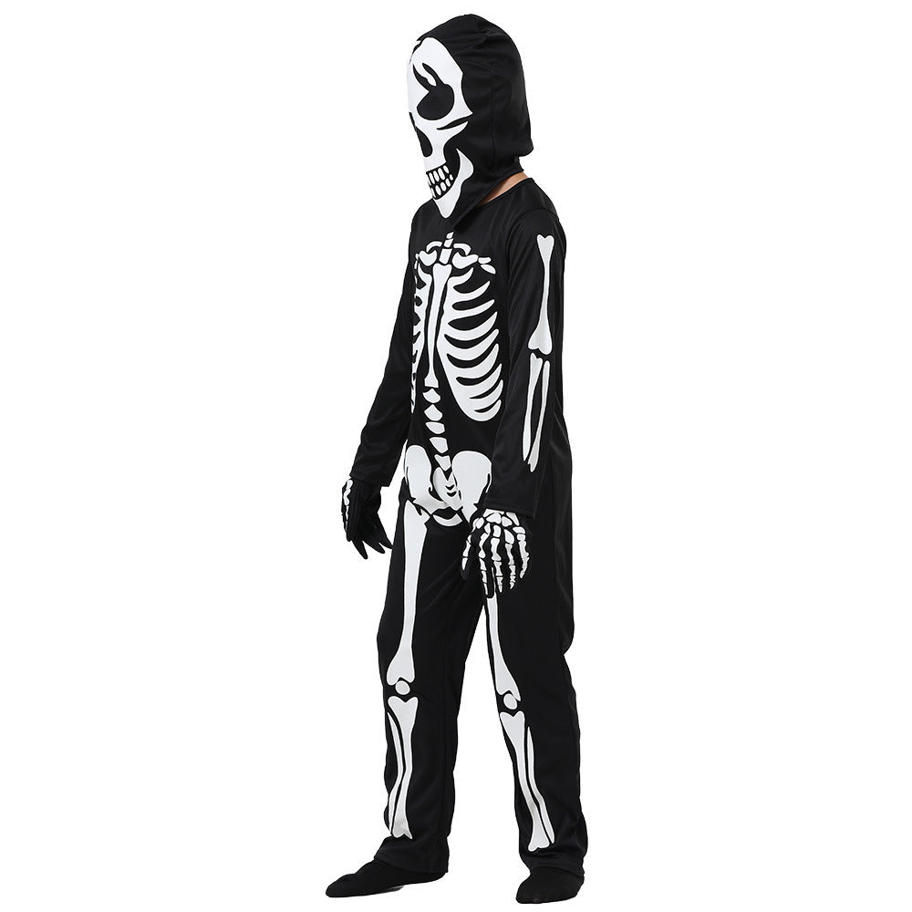 Halloween Kinder Glow-in-the-Dark Skelett Kostüm – Perfekt für Gruselige Partys & Trick-or-Treat