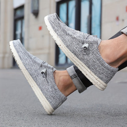 Herren Slip-On Loafer für Freizeit und Alltag – Komfortabler Canvas Slipper