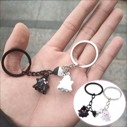 Halloween Schlüsselanhänger Set – Niedliche Geister Anhänger für Schlüsselbund, Deko & Geschenk – Unisex
