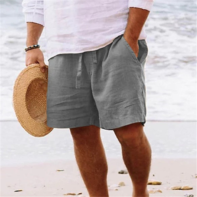 Roy – Bequeme Atmungsaktive Herrenshorts in Einfarbigem Sandton