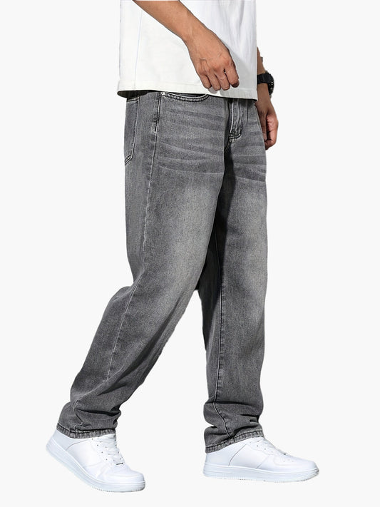 Herren Gerade Jeans – Klassischer Streetstyle für Alltag und Freizeit