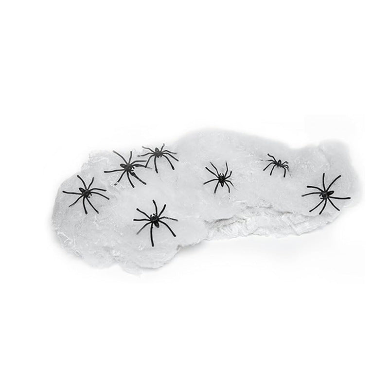 Halloween Spinnennetz Deko Set für Haus & Garten mit Spinnen – Gruselige Dekoration für Halloween-Partys und Trick-or-Treat