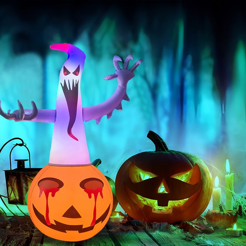 Halloween Deko Set – Aufblasbare und Leuchtende Figuren für Gruselige Atmosphäre & Partyspaß