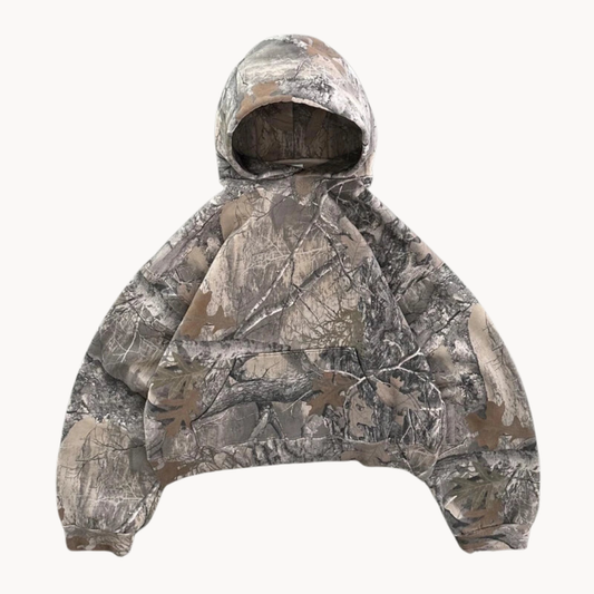 Unisex Camouflage Oversized Kapuzenpullover | Streetwear Hoodie für Freizeit & Outdoor