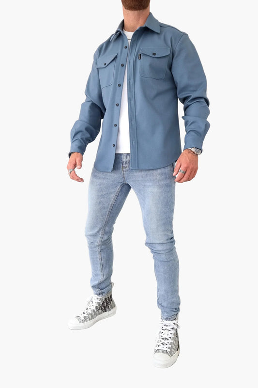 Herren Overshirt Jacke – Modernes Freizeit Hemdjacke für Alltag und Büro