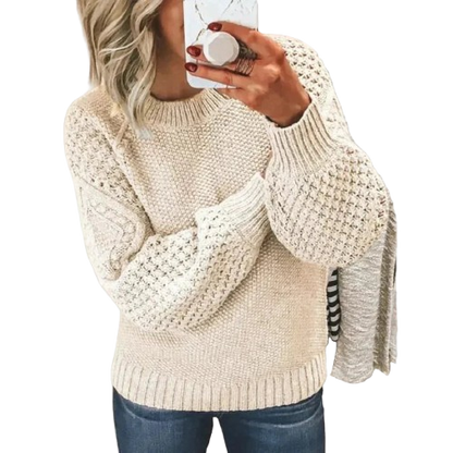 Damen Strickpullover im modernen Casual-Look – Bequemer, eleganter Alltagsbegleiter