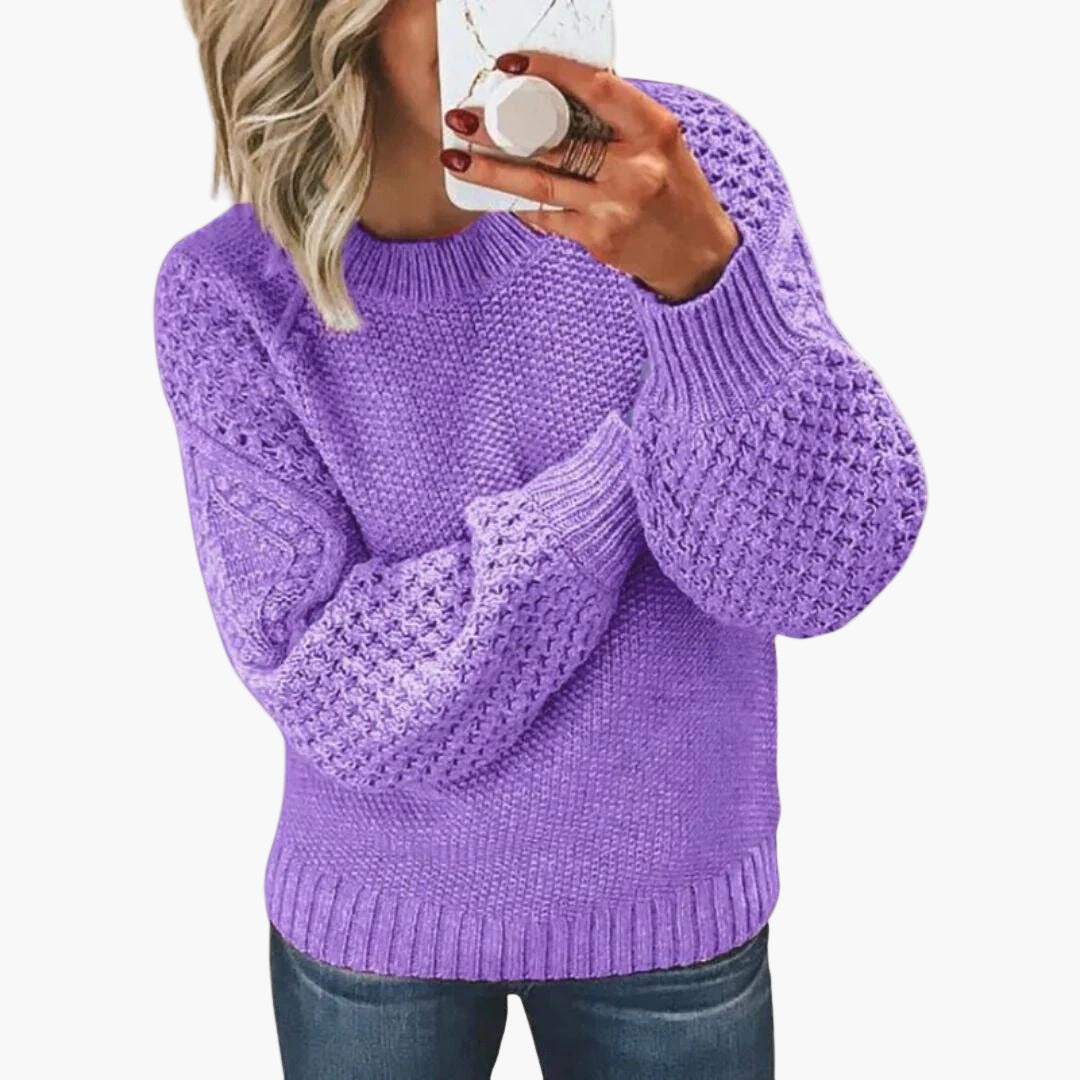 Damen Strickpullover im modernen Casual-Look – Bequemer, eleganter Alltagsbegleiter