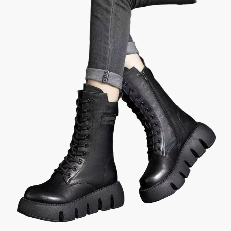 Damen Modische Plateaustiefel mit Orthopädischem Komfort – Winter Alltag & Freizeit