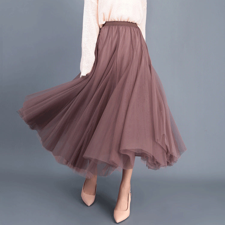 Kathryn – Langer Tüllrock mit Hoher Taille