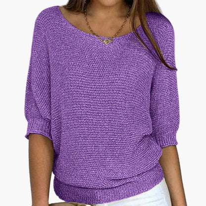 Damen Strickpullover Locker Bequem Casual Stil – Ideal für Alltag und Freizeit