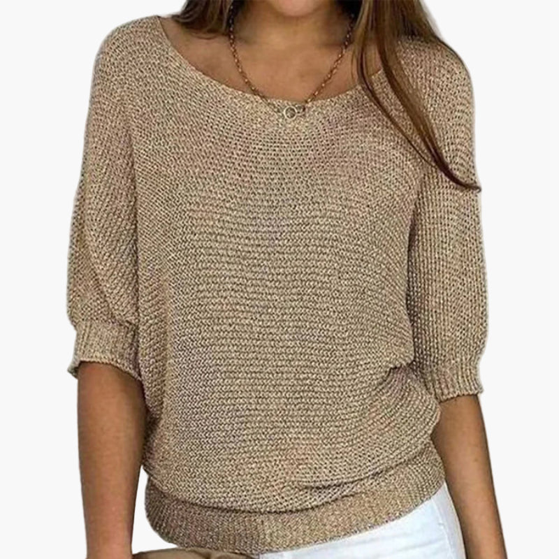 Damen Strickpullover Locker Bequem Casual Stil – Ideal für Alltag und Freizeit