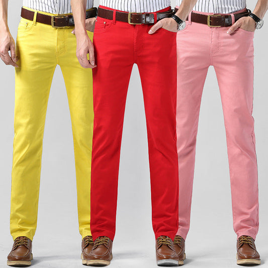 Allan – Stretch Herren Freizeit Hose mit farbenfrohem Design