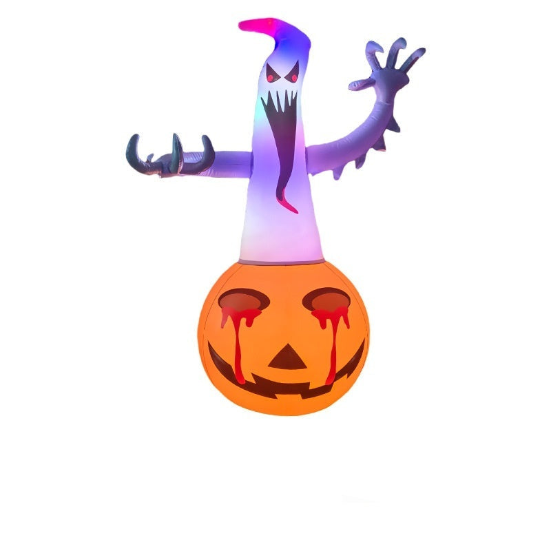 Halloween Deko Set – Aufblasbare und Leuchtende Figuren für Gruselige Atmosphäre & Partyspaß