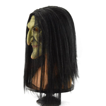 Halloween Hexenmaske für Erwachsene – Gruselige Kostümmaske für Halloween-Partys & Deko