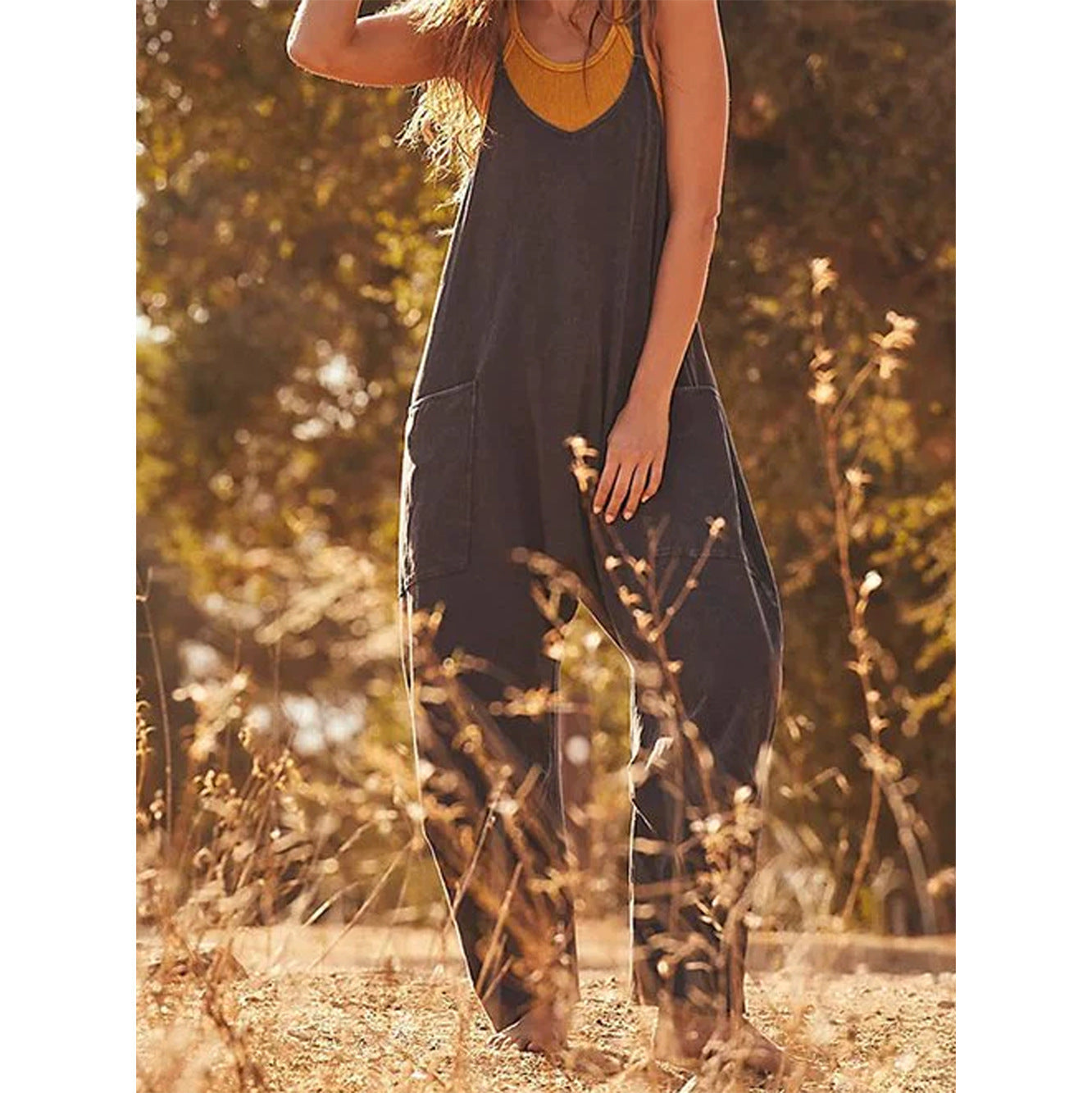 Jane – Lässiger Damen-Jumpsuit mit Reißverschlusstasche