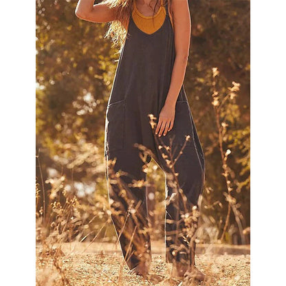 Jane – Lässiger Damen-Jumpsuit mit Reißverschlusstasche