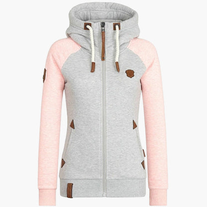 Damen Hoodie mit Kapuze – Stilvolle Freizeit Sweatjacke für Alltag und Sport