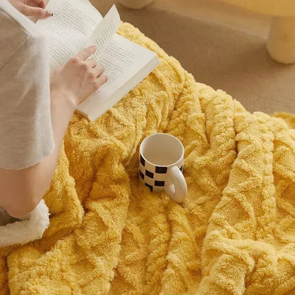 Kuschelige Winter Schlafdecke für Damen und Herren – Luxus Komfortdecke mit Lammwoll-Effekt, perfekt für Schlafzimmer & Sofa