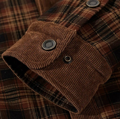 Herren Outdoor Flanelljacke im Holzfäller-Stil mit Fleece-Futter – Freizeit & Abenteuer