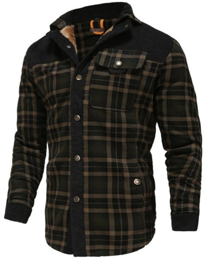 Herren Outdoor Flanelljacke im Holzfäller-Stil mit Fleece-Futter – Freizeit & Abenteuer