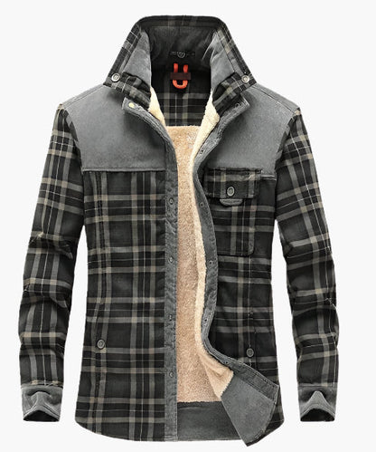 Herren Outdoor Flanelljacke im Holzfäller-Stil mit Fleece-Futter – Freizeit & Abenteuer