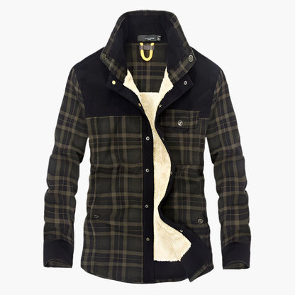 Herren Outdoor Flanelljacke im Holzfäller-Stil mit Fleece-Futter – Freizeit & Abenteuer
