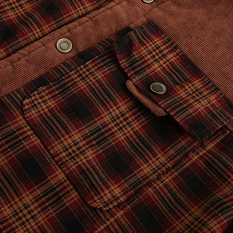 Herren Outdoor Flanelljacke im Holzfäller-Stil mit Fleece-Futter – Freizeit & Abenteuer