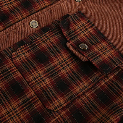 Herren Outdoor Flanelljacke im Holzfäller-Stil mit Fleece-Futter – Freizeit & Abenteuer