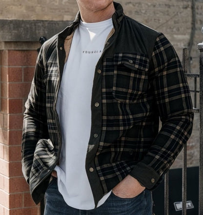 Herren Outdoor Flanelljacke im Holzfäller-Stil mit Fleece-Futter – Freizeit & Abenteuer