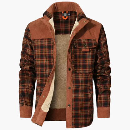 Herren Outdoor Flanelljacke im Holzfäller-Stil mit Fleece-Futter – Freizeit & Abenteuer
