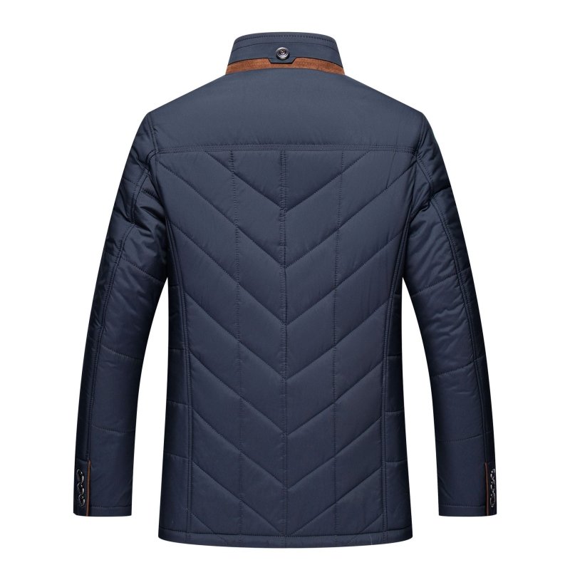 Herren Steppjacke Liddesdale – Eleganter Wintermantel mit abnehmbarem Kunstfellkragen und vielseitigen Taschen