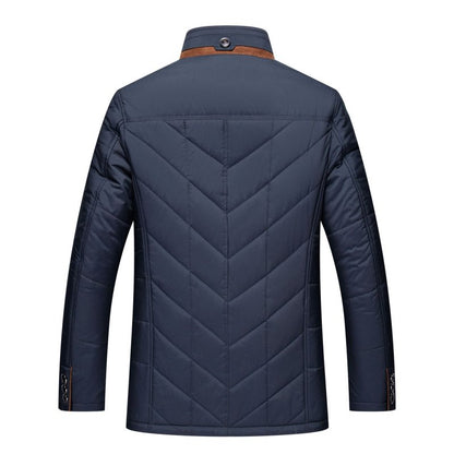 Herren Steppjacke Liddesdale – Eleganter Wintermantel mit abnehmbarem Kunstfellkragen und vielseitigen Taschen